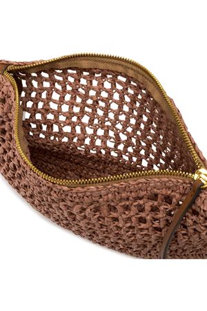 Nefeli pouch bag in pink crochet straw GIANNI CHIARINI | BS11950COMMSTRCRCH7752